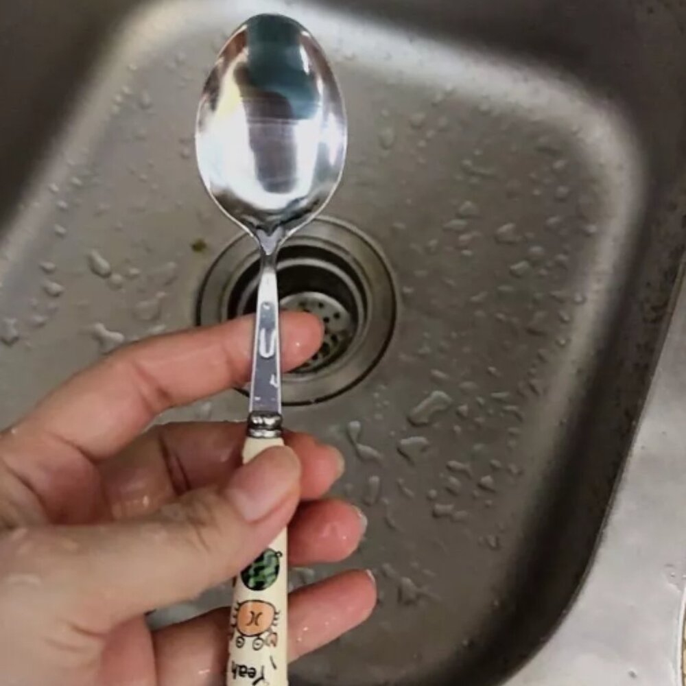 Stainless Steel Spoon and Fork with Ceramic Handle